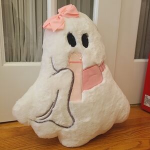 Pink Bow Ghost Pillow 💗